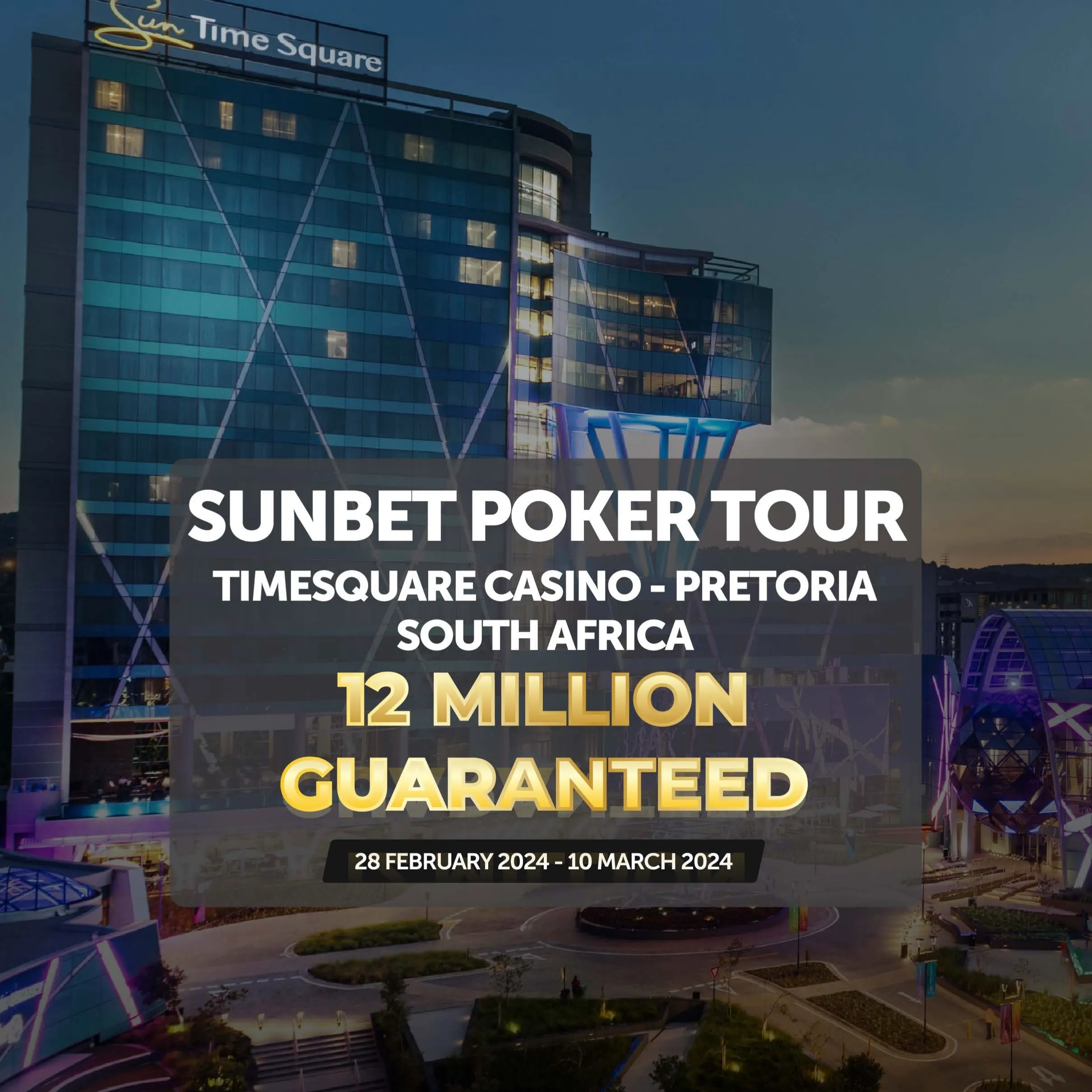 The SunBet Poker Tour is starting the 2024 Year with a R12 Million ...
